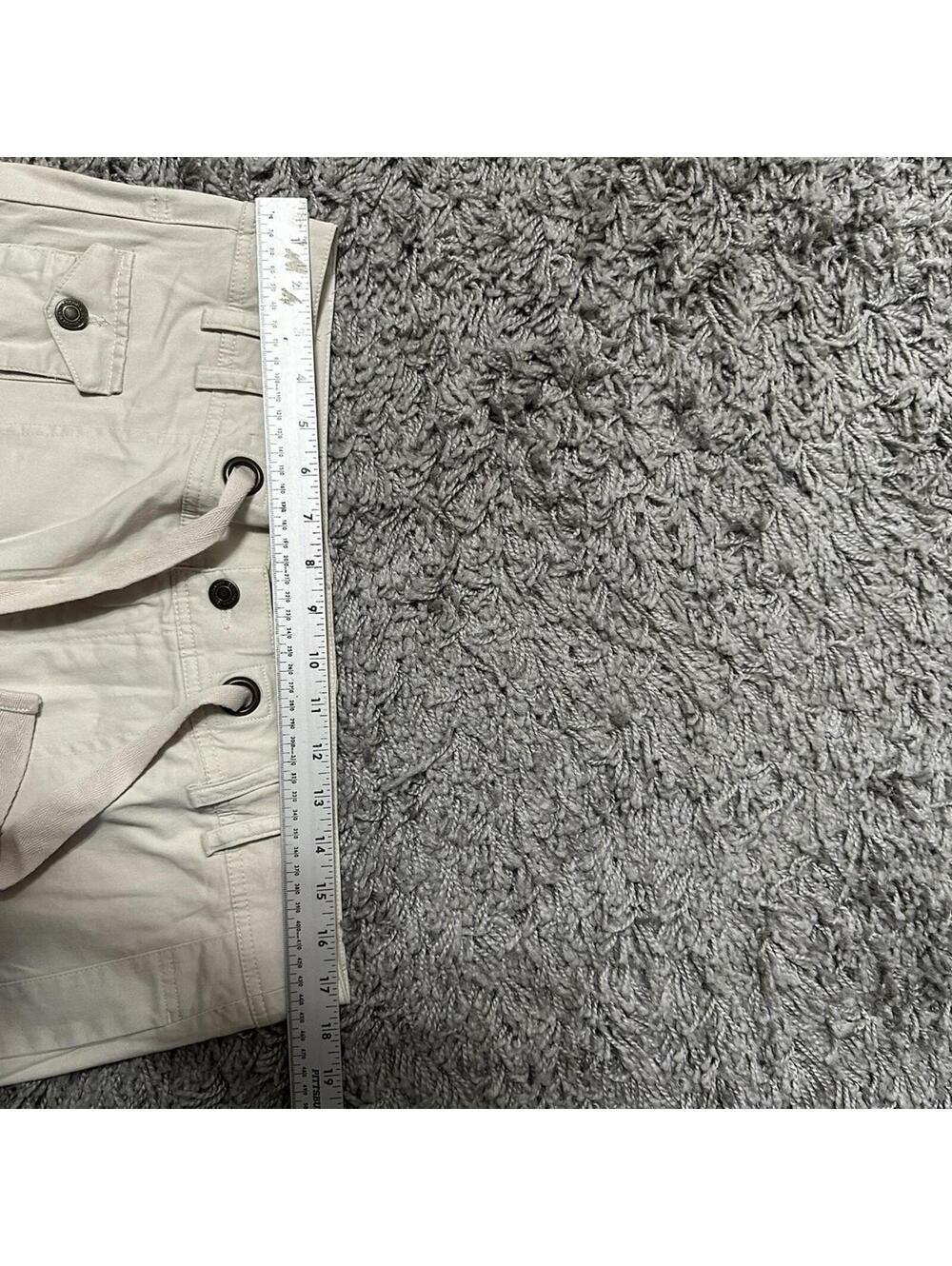 Y2K Baggy Cargo Moda International Baggy Flare Cargo Pants Size 12 NWT - Picture 4 of 7